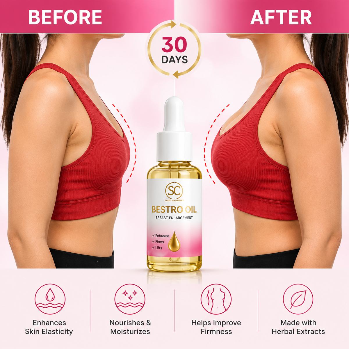 BESTRO OIL / BREAST ENLARGEMENT SERUM 100%